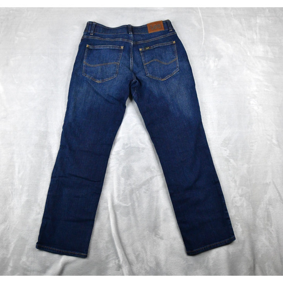 Lee Motion Stretch Jeans Mens 32X30 (30x28 Meas) Blue Denim - Picture 5 of 11
